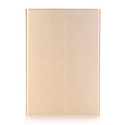 A05 Bluetooth 3.0 Ultra-thin ABS Detachable Bluetooth Keyboard Leather Tablet Case for iPad mini 5, with Holder(Gold)