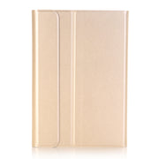 A05B Bluetooth 3.0 Ultra-thin ABS Detachable Bluetooth Keyboard Leather Tablet Case for iPad mini 5 / 4 / 3 / 2, with Holder(Gold)