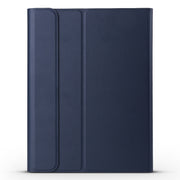 A11 Bluetooth 3.0 Ultra-thin ABS Detachable Bluetooth Keyboard Leather Tablet Case for iPad Air 4 / Air 5 / Pro 11 inch 2022 / 2021 / 2020 / 2018, with Holder (Dark Blue)