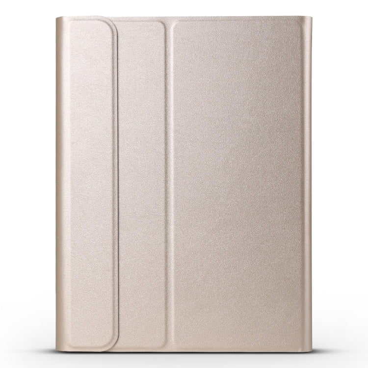 A11 Bluetooth 3.0 Ultra-thin ABS Detachable Bluetooth Keyboard Leather Tablet Case for iPad Pro 11 inch ���2018���, with Holder (Gold)
