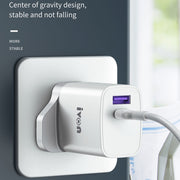 IVON AD52 18W USB-C / Type-C + USB Dual Port PD Fast Charge(US Plug)