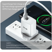 IVON AD52 18W USB-C / Type-C + USB Dual Port PD Fast Charge(US Plug)