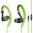 Mucro MB-232 Running In-Ear Sport Earhook Wired Stereo Headphones for Jogging Gym(Green) - Sport Earphone by Mucro | Online Shopping South Africa | PMC TechLife | Buy Now Pay Later Mobicred