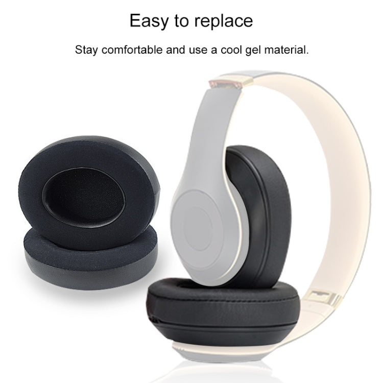 2 PCS For Beats Studio 2.0 / 3.0 Headphone Protective Cover Ice Gel Earmuffs(Titanium Color)