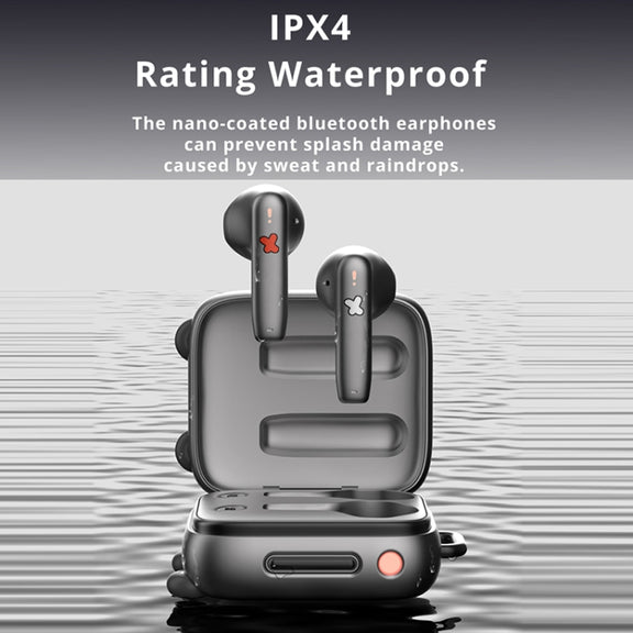 D MOOSTER D03 Suitcase Shape IPX4 TWS Wireless Bluetooth 5.0 Earphone (Transparent)