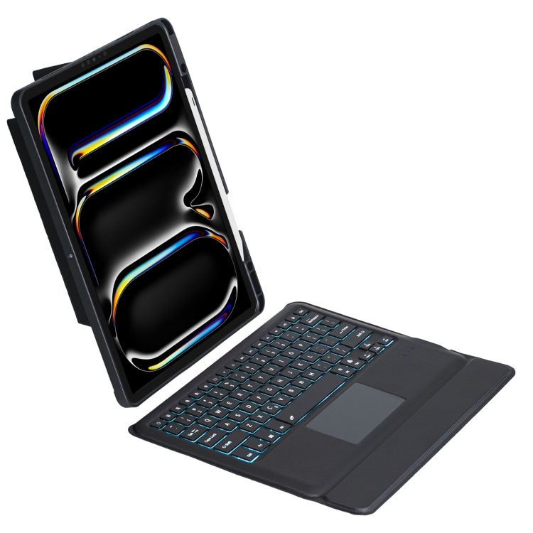 T14B-AS Detachable Rotating Backlit Touch Bluetooth Keyboard Case For iPad Pro 13 2024
