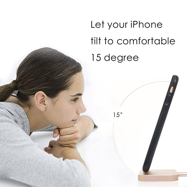 8 Pin Stouch Aluminum Desktop Station Dock Charger for iPhone (Black)