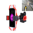 360 Degree Rotation Bicycle Phone Holder with Flexible Stretching Clip for iPhone 7 & 7 Plus / iPhone 6 & 6 Plus / iPhone 5 & 5C & 5s(Red) - Holders by PMC TechLife | Online Shopping South Africa | PMC TechLife | Buy Now Pay Later Mobicred