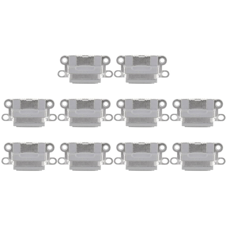 10 PCS Charging Port Connector for iPhone 6 / 6S(Grey)