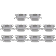 10 PCS Charging Port Connector for iPhone 6 / 6S(Grey)