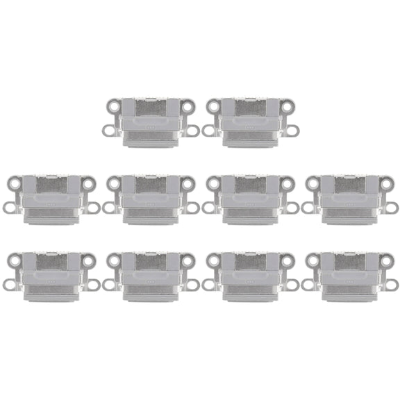 10 PCS Charging Port Connector for iPhone 6 / 6S(Grey)