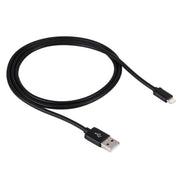 1m 3A 8 Pin to USB Data Sync Charging Cable for iPhone, iPad, Diameter: 4 cm(Black)