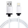 1m 3A 8 Pin to USB Data Sync Charging Cable for iPhone, iPad, Diameter: 4 cm(White) - Normal Style Cable by PMC TechLife | Online Shopping South Africa | PMC TechLife | Buy Now Pay Later Mobicred