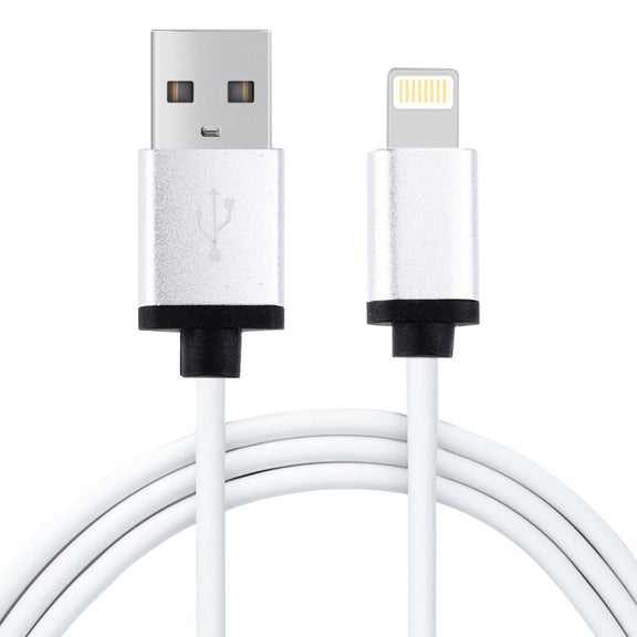 1m 3A 8 Pin to USB Data Sync Charging Cable for iPhone, iPad, Diameter: 4 cm(White)