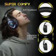 ONIKUMA K1 PRO Stereo Surround Gaming Headphone with Microphone & LED Lights(Black Red)