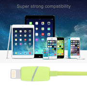 1m Circular Bobbin Gift Box Style 8 Pin to USB Data Sync Cable with Indicator for iPhone, iPad(Green)