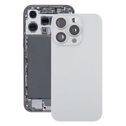 For iPhone 16 Pro Max Original Glass Battery Back Cover with Camera Lens Cover(Silver)
