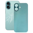 For iPhone 16 Plus Easy Replacement Big Camera Hole Glass Back Battery Cover(Green) - Back Cover by PMC Jewellery | Online Shopping South Africa | PMC Jewellery | Buy Now Pay Later Mobicred