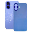 For iPhone 16 Plus Easy Replacement Big Camera Hole Glass Back Battery Cover(Blue) - Back Cover by PMC Jewellery | Online Shopping South Africa | PMC Jewellery | Buy Now Pay Later Mobicred