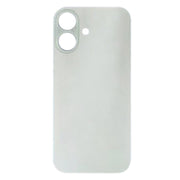 For iPhone 16 Plus Easy Replacement Big Camera Hole Glass Back Battery Cover(White)