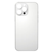 For iPhone 16 Pro Max Easy Replacement Big Camera Hole Glass Back Battery Cover(White)