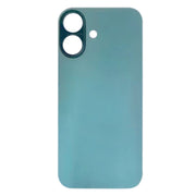 For iPhone 16 Easy Replacement Big Camera Hole Glass Back Battery Cover(Green)