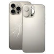For iPhone 16 Pro Easy Replacement Big Camera Hole Glass Back Battery Cover(Titanium) - free shipping - PMC Jewellery - Order now!