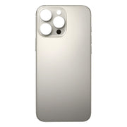 For iPhone 16 Pro Easy Replacement Big Camera Hole Glass Back Battery Cover(Titanium)