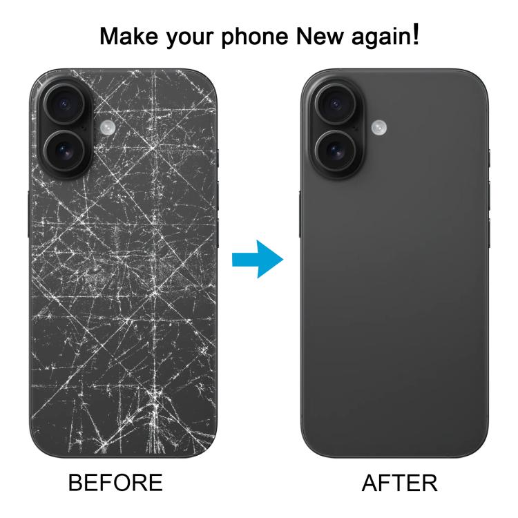 Back Cover with Appearance Imitation of iP16 for iPhone XR(Black)