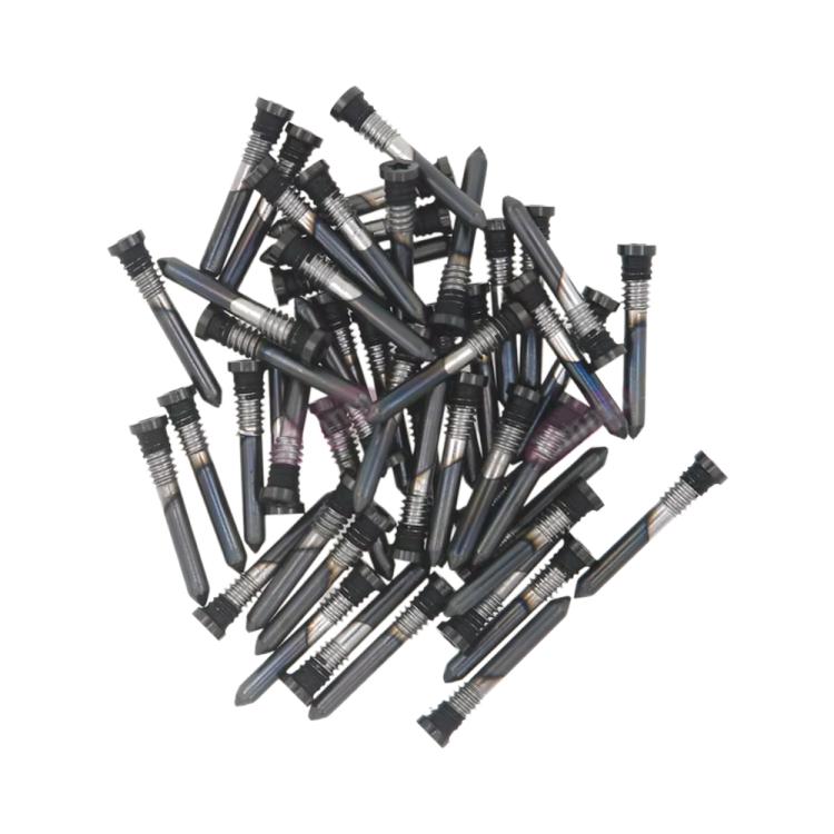 For iPhone 16 Plus / 16 100pcs Charging Port Screws(Black)