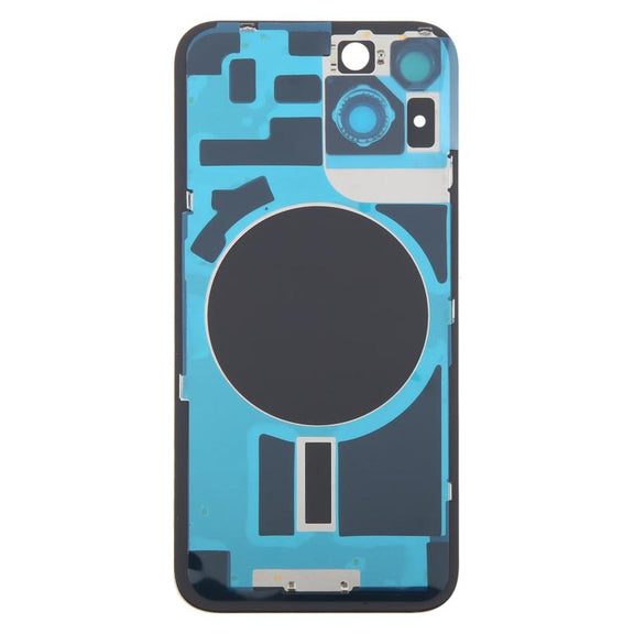 For iPhone 14 EU Version Battery Back Cover with Middle Frame(Yellow)