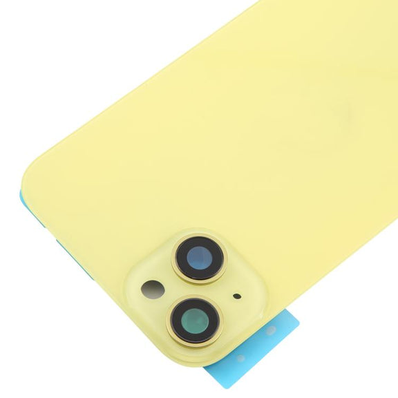 For iPhone 14 Plus EU Version Battery Back Cover with Middle Frame(Yellow)