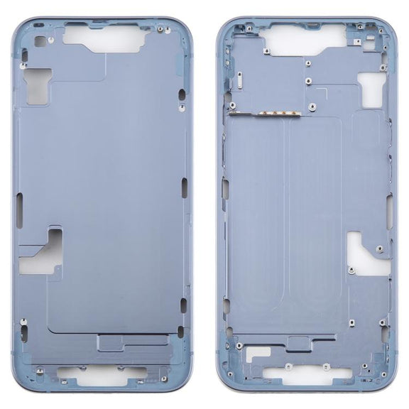 For iPhone 14 Middle Frame Bezel Plate (Blue)