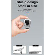 20 PCS R-JUST BJ01 Universal Stickable Shield Shape Laptop Foldable Stand(Silver)