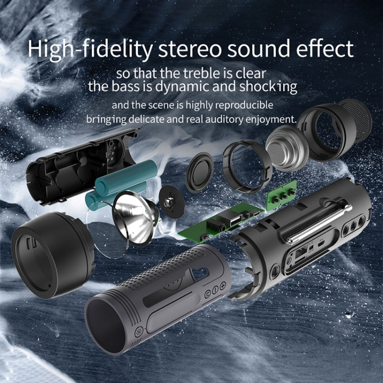 ZEALOT A2 Multifunctional Bass Wireless Bluetooth Speaker, Built-in Microphone, Support Bluetooth Call & AUX & TF Card & LED Lights (Red)