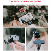 YELANGU PC03 Folding Phone Holder Horizontal Vertical Shooting Phone Clamp Holder Bracket(Black)