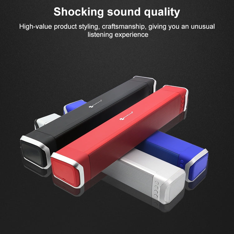 NewRixing NR-2017 Portable Bluetooth Speaker, Support Hands-free Call / TF Card / FM / U Disk (Red)