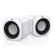 A1 Upgraded Version USB Wire-controlled 4D Stereo Sound Mini Wired Speaker, Cable Length: 1.3m(White)
