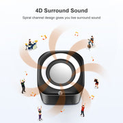 A1 Upgraded Version USB Wire-controlled 4D Stereo Sound Mini Wired Speaker, Cable Length: 1.3m(Black)