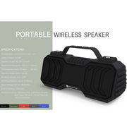 NewRixing NR-2029 Portable Wireless Bluetooth Stereo Speaker Support TWS Function Speaker(Grey)