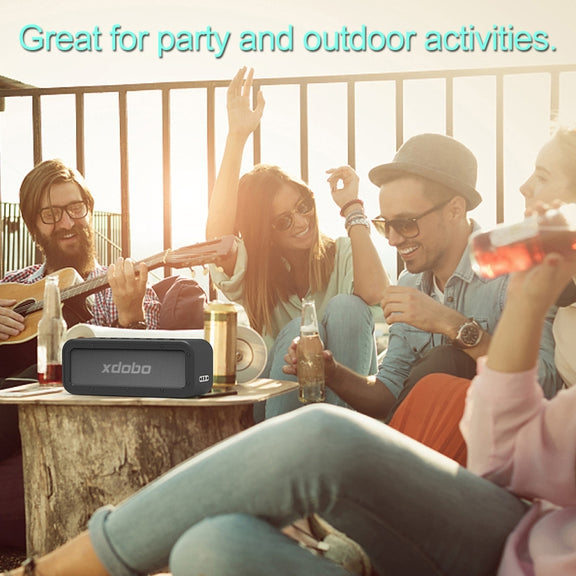 XDOBO Wake 1983 IPX7 Water-resistant Portable Outdoor Wireless Bluetooth Speaker (Pink)