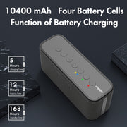 XDOBO X8 Plus 80W Wireless Bluetooth Speaker Outdoor Subwoofer Support TWS & TF Card & U Disk (Black)