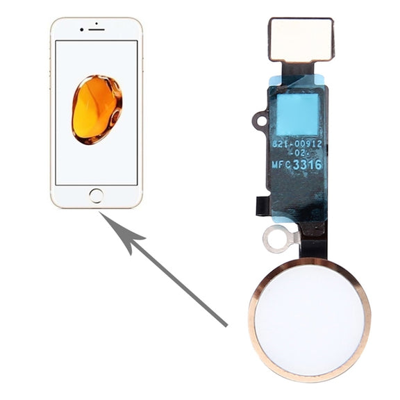 Home Button for iPhone 7, Not Supporting Fingerprint Identification(Gold)