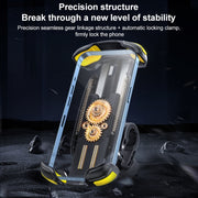 Motorcycle Bicycle Phone Riding Holder Bracket (Yellow)