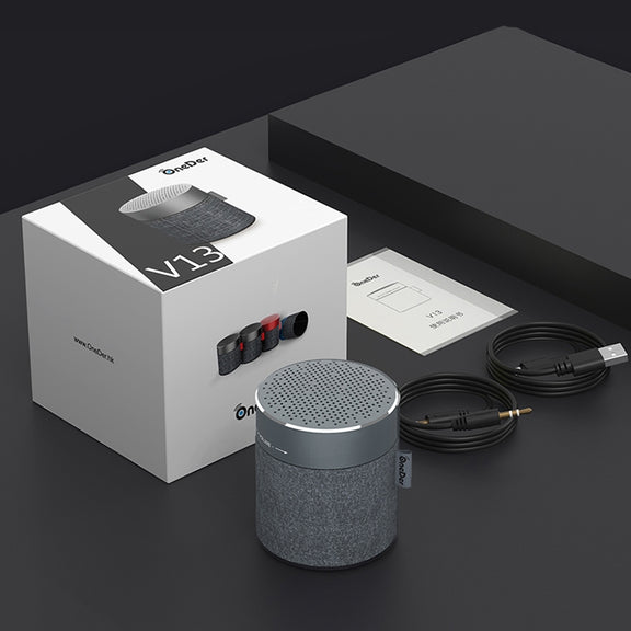 Oneder V13 Mini  Wireless Bluetooth Speaker, Support Hands-free & TF & FM & AUX(Grey)