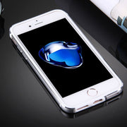For iPhone 8 Plus & 7 Plus   TPU + Aluminum Alloy Bumper Frame(Silver)