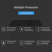 CDA30 20W 3 USB Ports + USB-C / Type-C Ports Multi-function Charger with LED Display, EU Plug