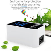 CDA30 20W 3 USB Ports + USB-C / Type-C Ports Multi-function Charger with LED Display, EU Plug