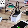 CDA30 20W 3 USB Ports + USB-C / Type-C Ports Multi-function Charger with LED Display, UK Plug - Multifunction Charger by PMC TechLife | Online Shopping South Africa | PMC TechLife | Buy Now Pay Later Mobicred