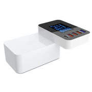 CDA33Q 40W QC 3.0 USB + 3 USB Ports + USB-C / Type-C Ports Multi-function Charger with LED Display, UK Plug